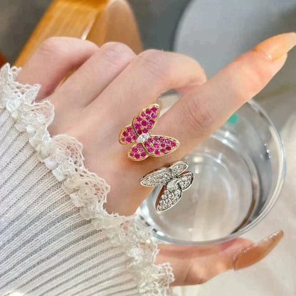 [Marins]TWIN BUTTERFLY DIAMOND RING