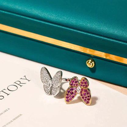 [Marins]TWIN BUTTERFLY DIAMOND RING