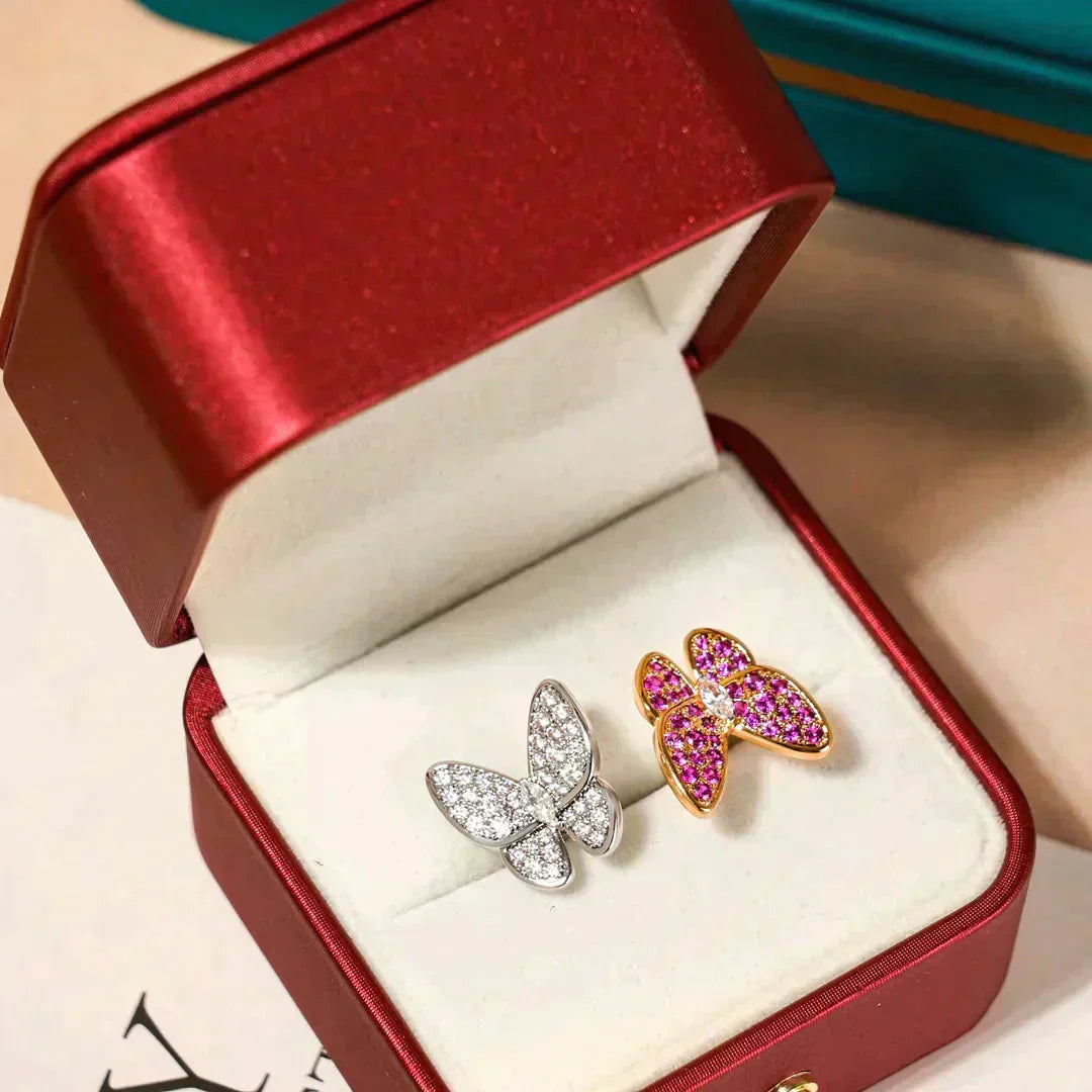 [Marins]TWIN BUTTERFLY DIAMOND RING
