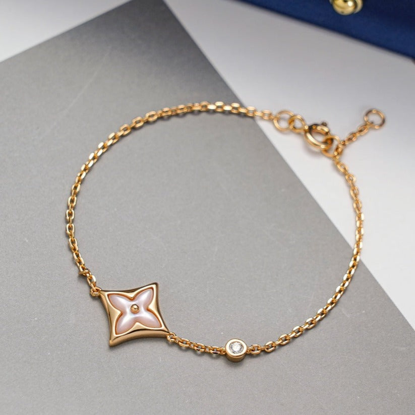 [Marins]STAR 1 DIAMOND PINK GOLD BRACELET