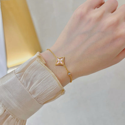 [Marins]STAR 1 DIAMOND PINK GOLD BRACELET