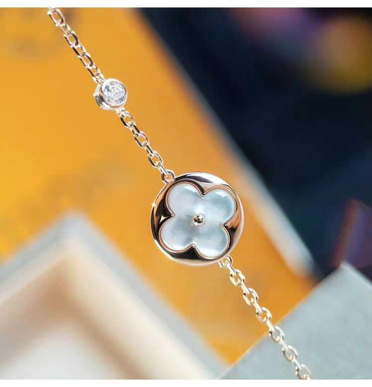 [Marins]SUN MOP GOLD 1 DIAMOND NECKLACE