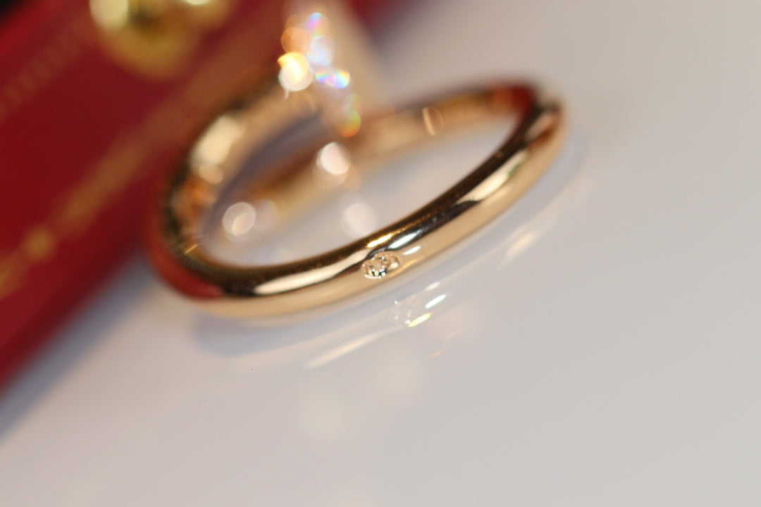 [Marins]JUSTE RING 2.65MM GOLD DIAMOND