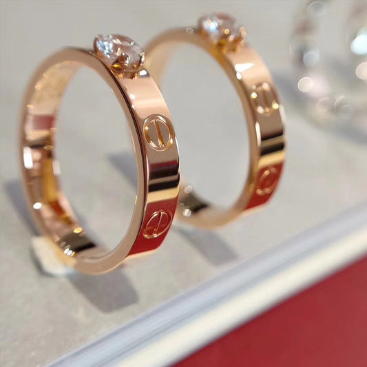 [Marins]ラブリング 3.6MM 1Pダイヤモンド