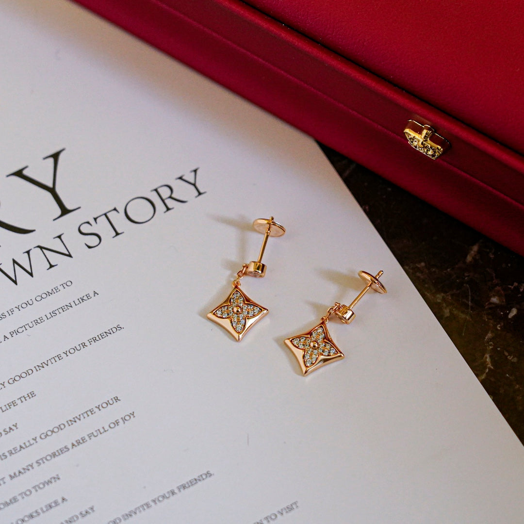 [Marins]STAR DIAMONDS EARRINGS GOLD
