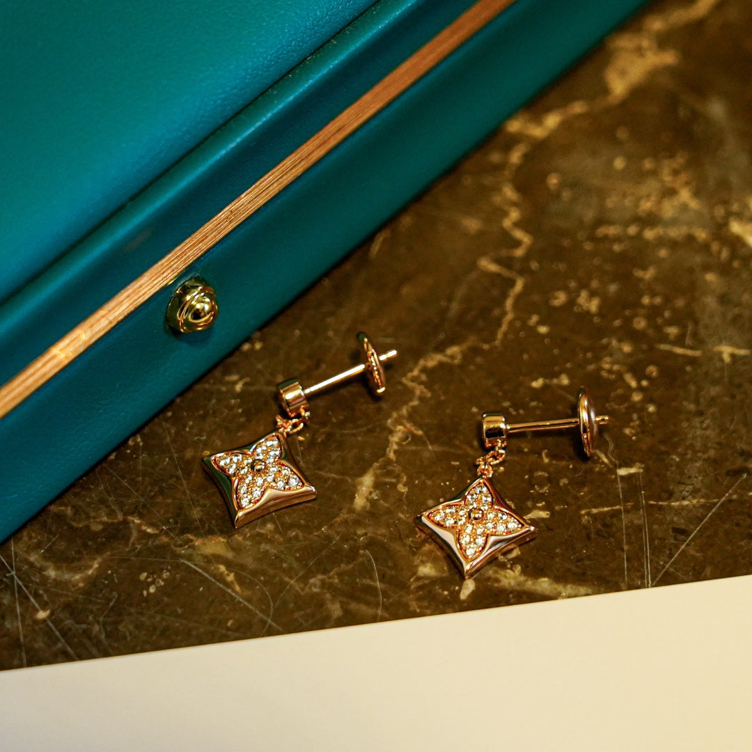 [Marins]STAR DIAMONDS EARRINGS GOLD
