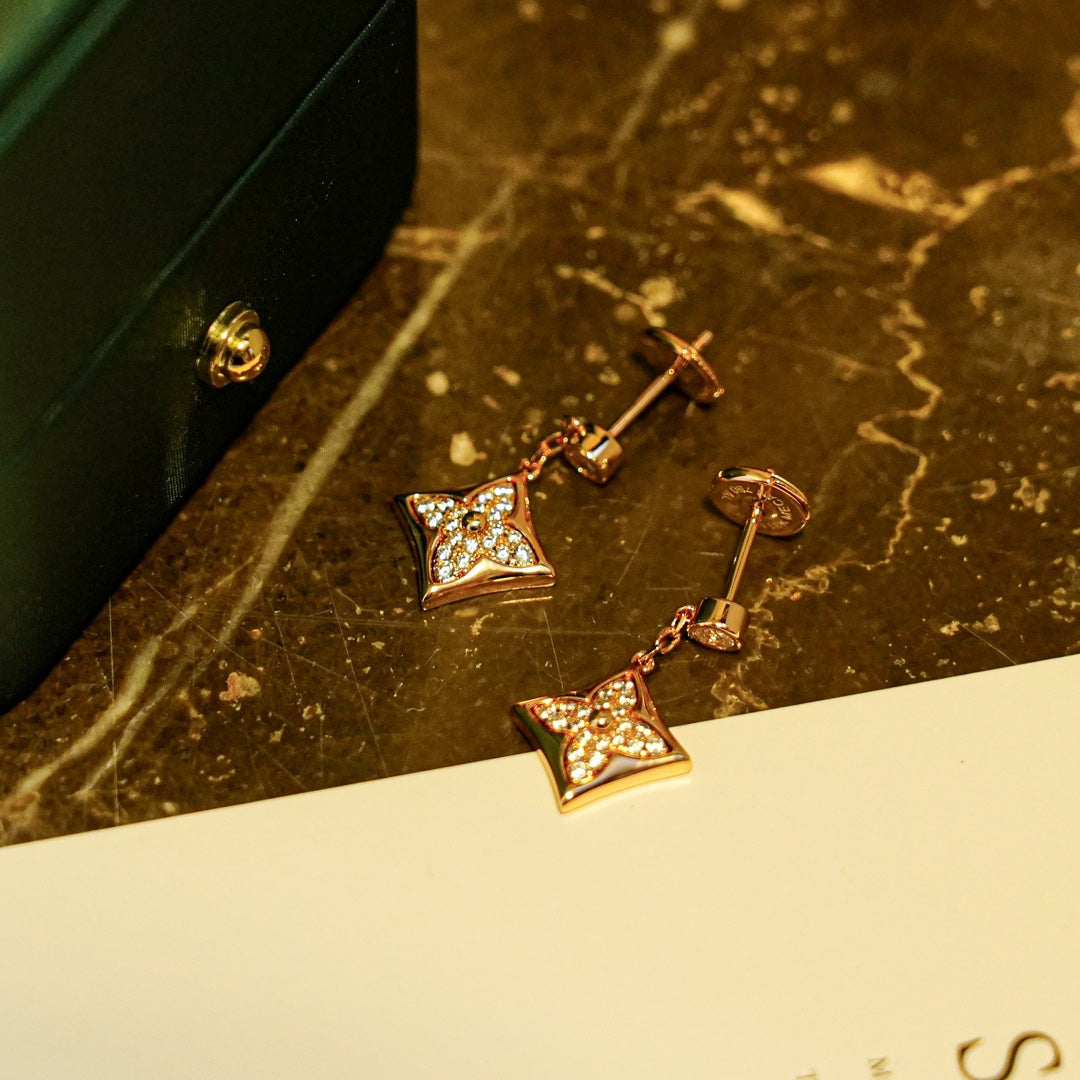 [Marins]STAR DIAMONDS EARRINGS GOLD
