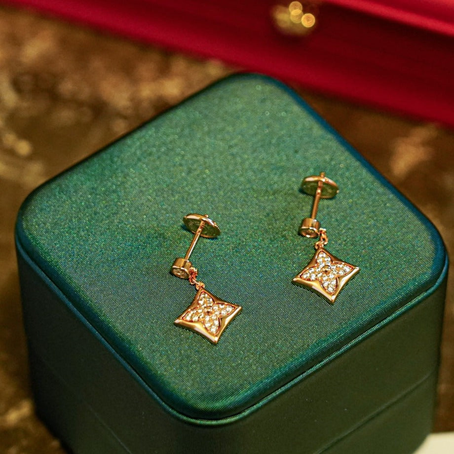 [Marins]STAR DIAMONDS EARRINGS GOLD