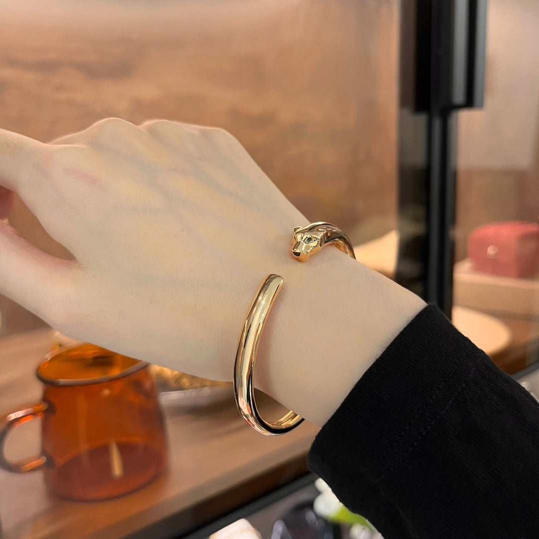 [Marins]PANTHERE GOLD OPEN BRACELET