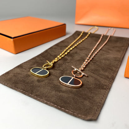[Marins]CHAINE VERSO BLACK CERAMIC NECKLACE