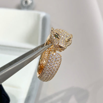 [Marins]PANTHERE PINK GOLD DIAMOND RING