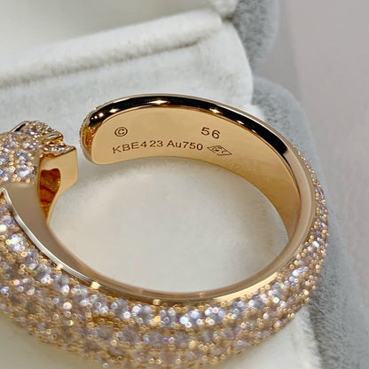 [Marins]PANTHERE PINK GOLD DIAMOND RING