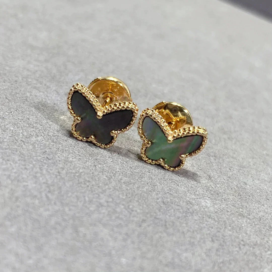 [Marins]BUTTERFLY DARK MOP  EARRINGS