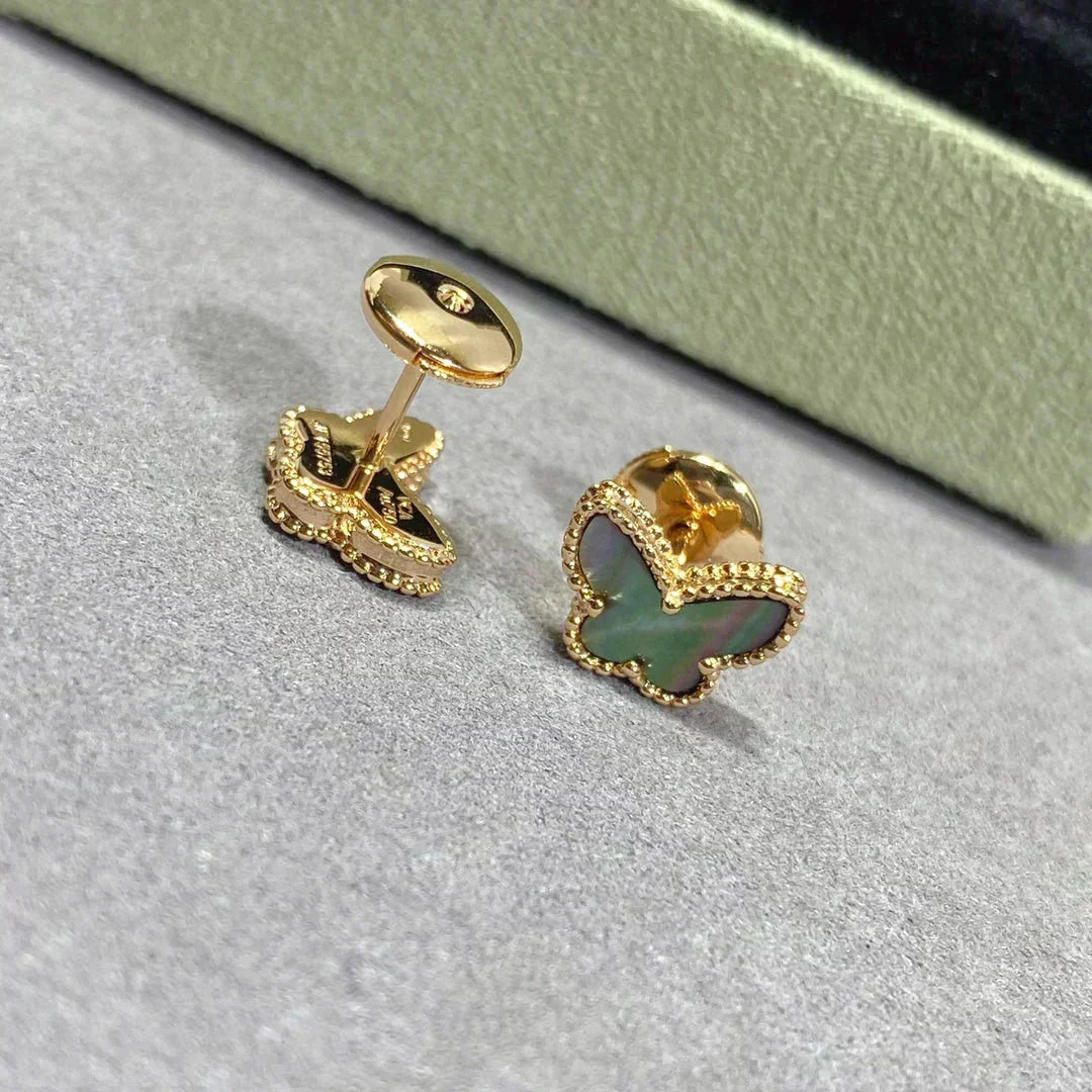 [Marins]BUTTERFLY DARK MOP  EARRINGS