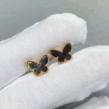 [Marins]BUTTERFLY DARK MOP  EARRINGS