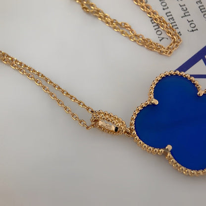 [Marins]CLOVER 25MM NECKLACE TURQUOISE Marins GOLD