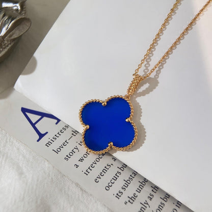 [Marins]CLOVER 25MM NECKLACE TURQUOISE Marins GOLD