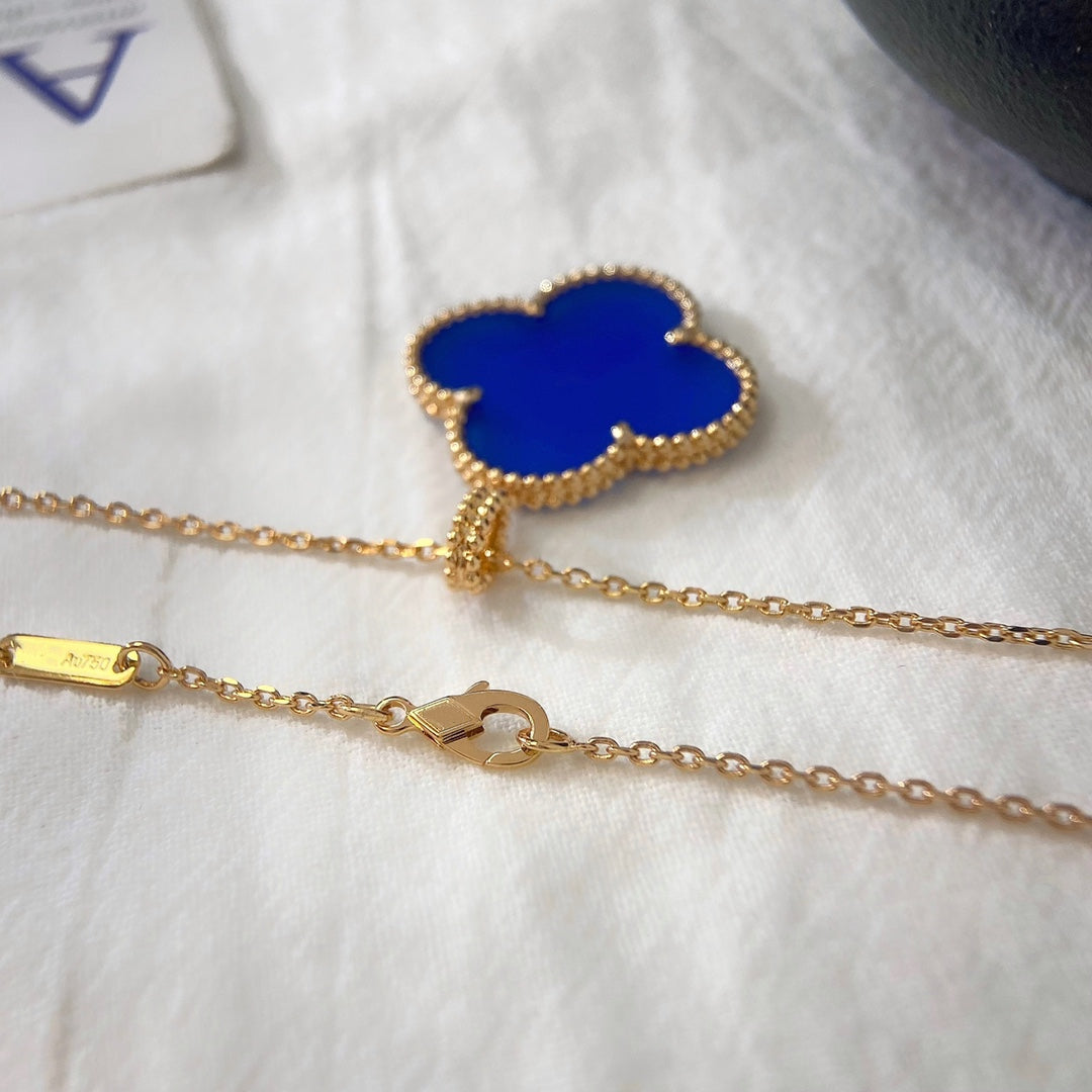 [Marins]CLOVER 25MM NECKLACE TURQUOISE Marins GOLD