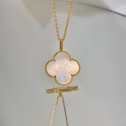 [Marins]CLOVER 25MM MOP LARGE PENDANT NECKLACE