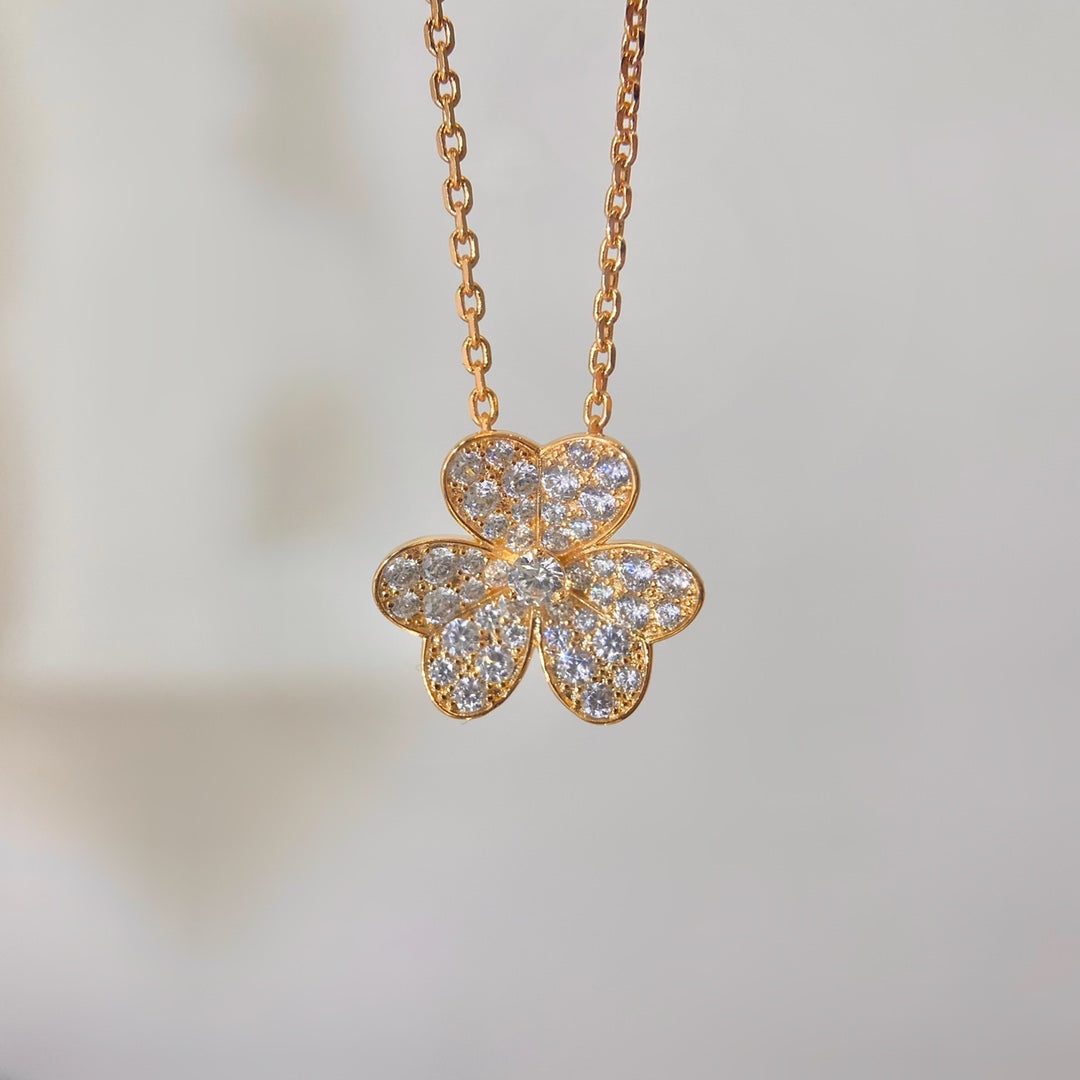 [Marins]FLOWER DIAMOND NECKLACE