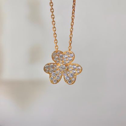 [Marins]FLOWER DIAMOND NECKLACE