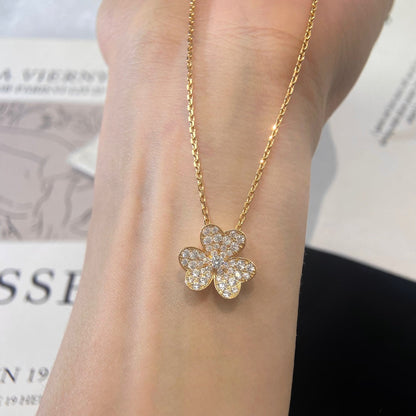 [Marins]FLOWER DIAMOND NECKLACE