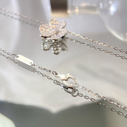 [Marins]FLOWER DIAMOND NECKLACE