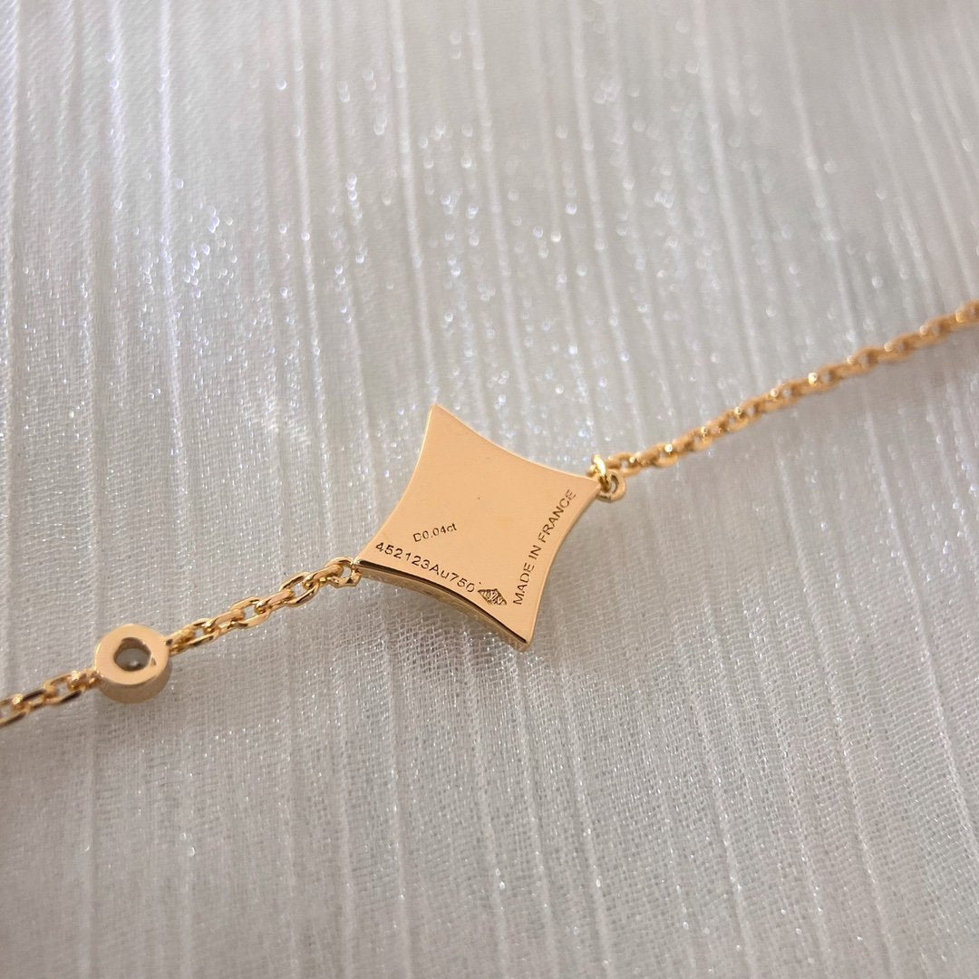 [Marins]COLOR STAR PINK GOLD DIAMOND BRACELET