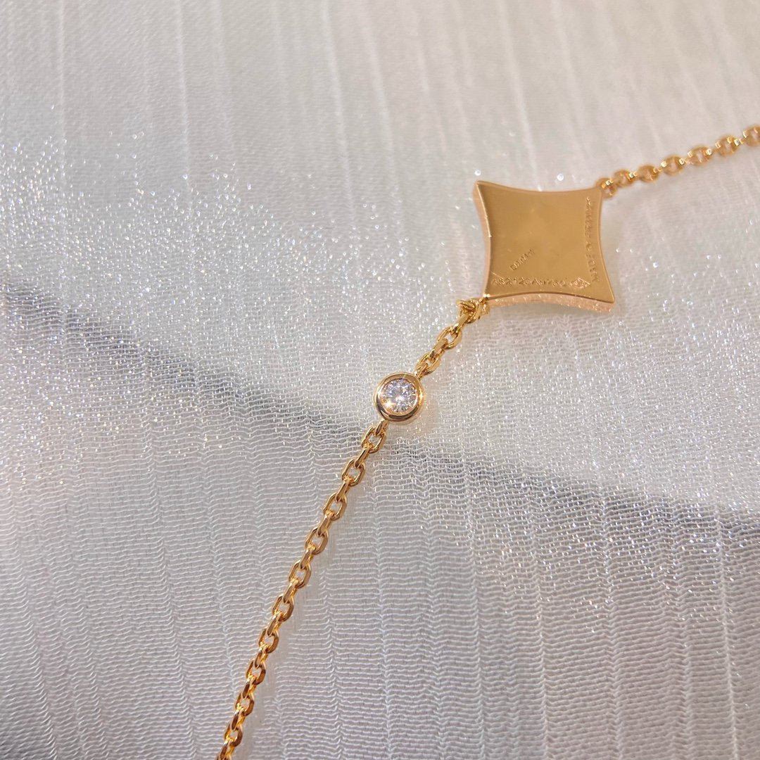 [Marins]COLOR STAR CARNELIAN PINK GOLD DIAMOND BRACELET