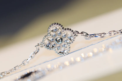 [Marins]CLOVER 20 MOTIFS ONYX DIAMOND SILVER