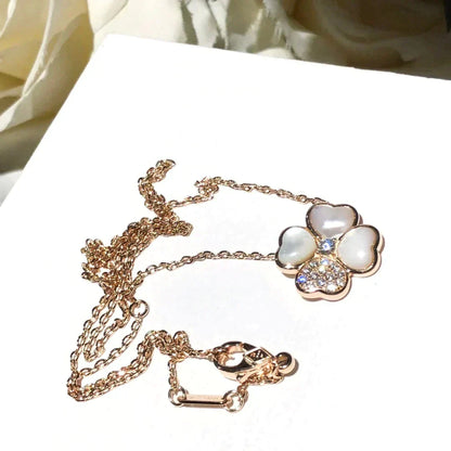 [Marins]CLOVER MOP DIAMOND Marins GOLD NECKLACE