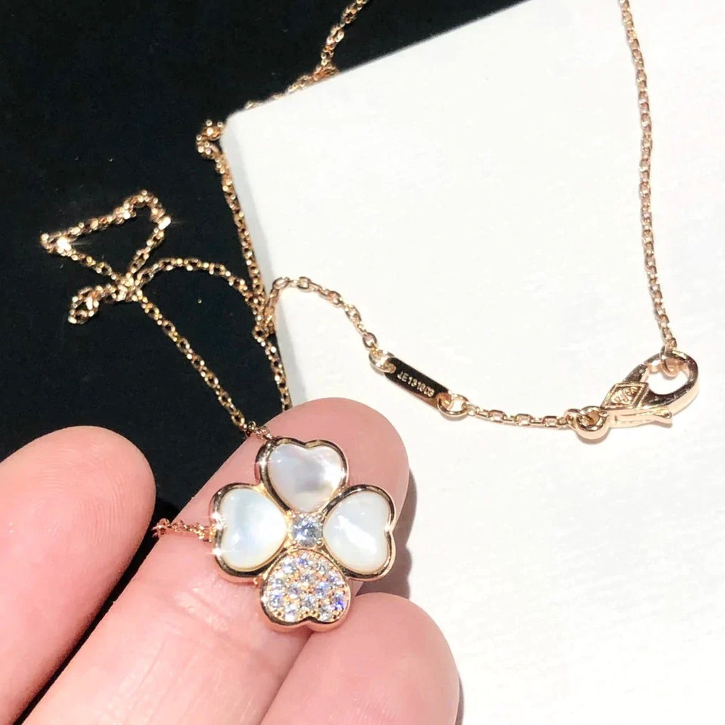 [Marins]CLOVER MOP DIAMOND Marins GOLD NECKLACE