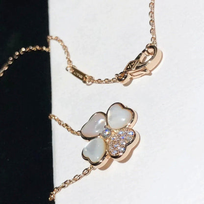 [Marins]CLOVER MOP DIAMOND Marins GOLD NECKLACE