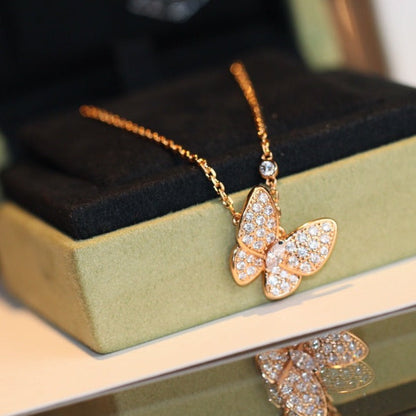 [Marins]BUTTERFLY DIAMOND NECKLACE