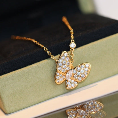 [Marins]BUTTERFLY DIAMOND NECKLACE