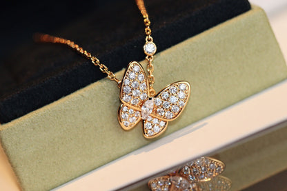[Marins]BUTTERFLY DIAMOND NECKLACE