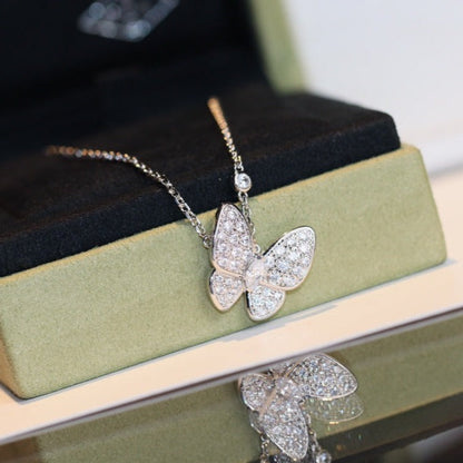 [Marins]BUTTERFLY DIAMOND NECKLACE