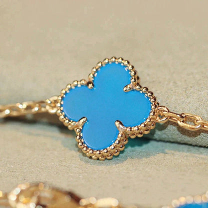 [Marins]CLOVER 20 MOTIFS TURQUOISE GOLD