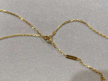 [Marins]CLOVER 25MM NECKLACE GOLD CARNELIAN