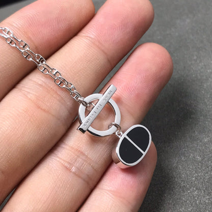 [Marins]CHAINE VERSO BLACK CERAMIC  NECKLACE