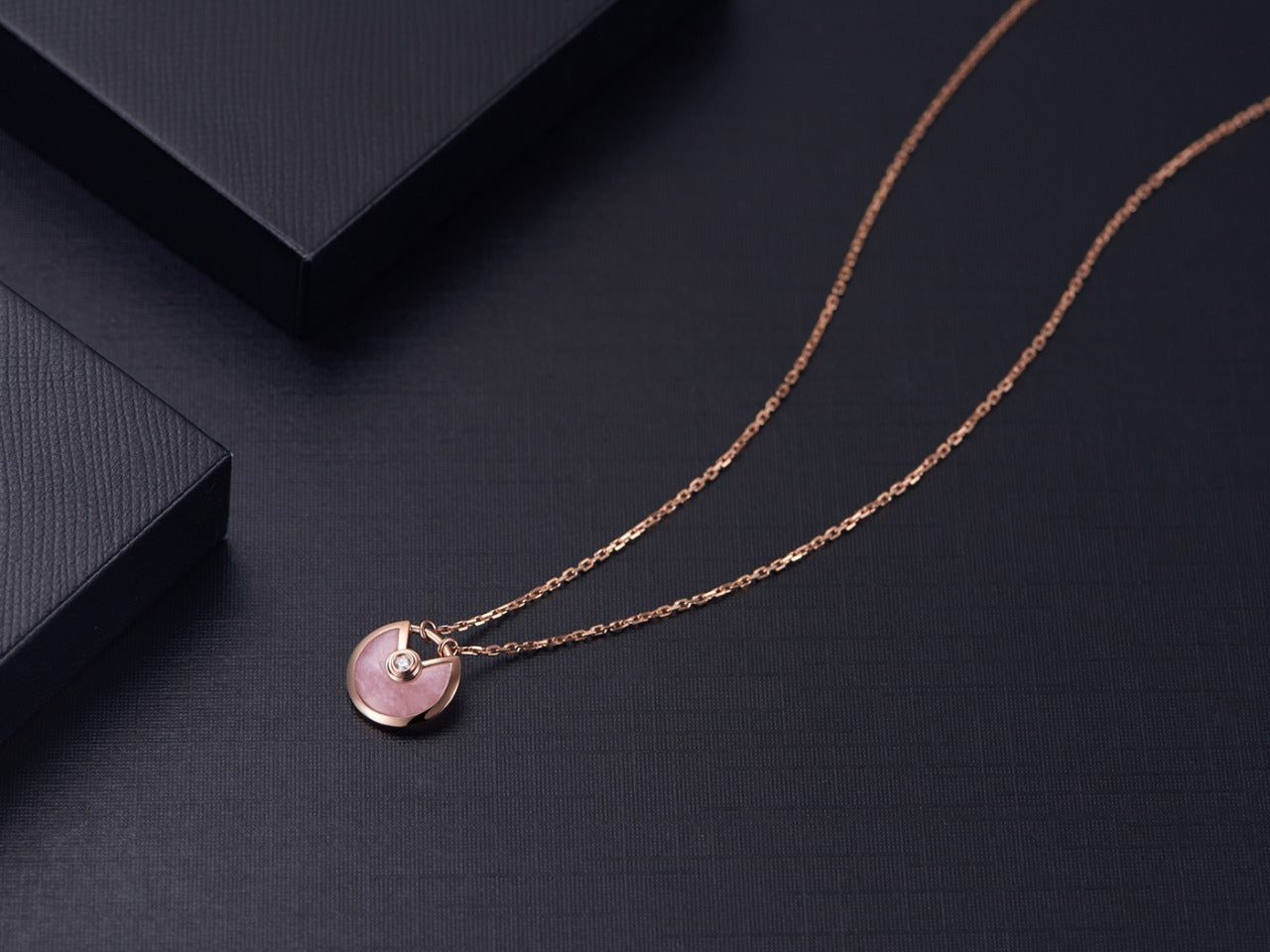 [Marins]AMULETTE Marins GOLD PINK MOP NECKLACE