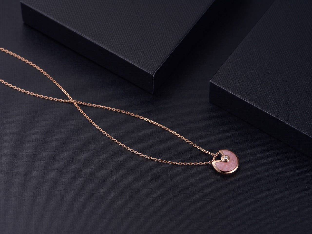 [Marins]AMULETTE Marins GOLD PINK MOP NECKLACE