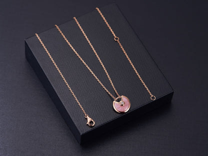 [Marin-Jewelry]AMULETTE Marin-Jewelry GOLD PINK MOP NECKLACE