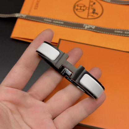 [Marins]H BRACELET 12MM BLACK WHITE CERAMIC