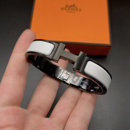 [Marins]H BRACELET 12MM BLACK WHITE CERAMIC