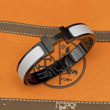 [Marins]H BRACELET 12MM BLACK WHITE CERAMIC