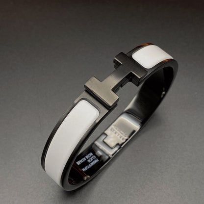 [Marins]H BRACELET 12MM BLACK WHITE CERAMIC
