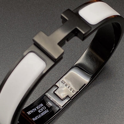 [Marins]H BRACELET 12MM BLACK WHITE CERAMIC