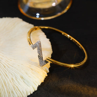 [Marins]VOLTE UPSITE DOWN GOLD DIAMOND BRACELET