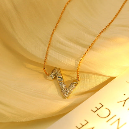 [Marins]VOLT SILVER DIAMOND PEDANT NECKLACE
